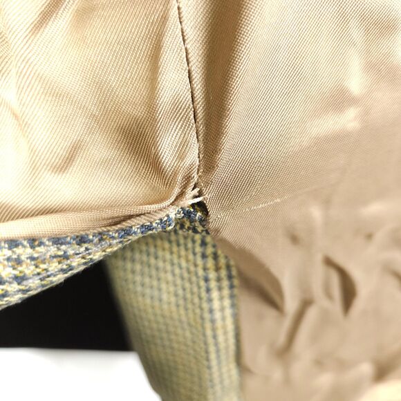Chaps Ralph Lauren Mens 44L Beige Silk Wool Blend 3-Button Blazer Sports Coat - Picture 8 of 11